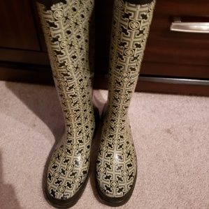 Authentic tory burch rain boots size 9